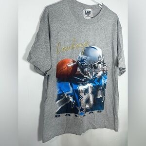 Vintage 90s 1997 Dallas Cowboys NFL Graphic Short Sleeve Lee T-Shirt Large